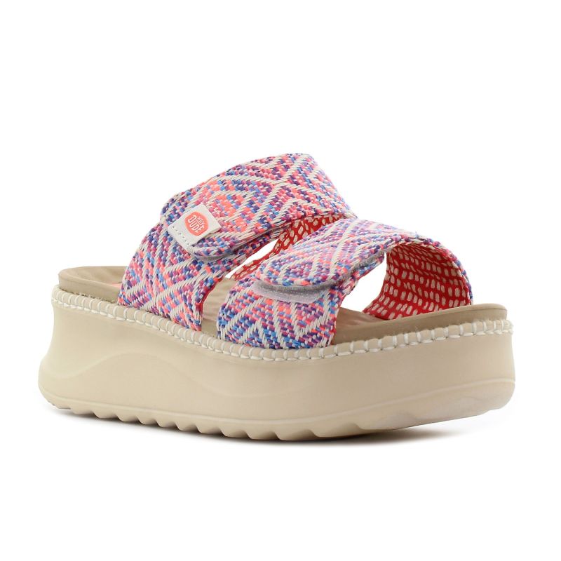 Hey Dude - Delray Slide Surf Baja lila női platform papucs