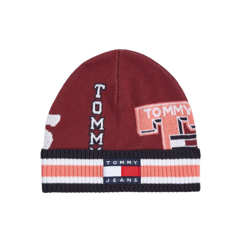Șapcă Tommy Hilfiger Heritage burgundy pentru femei-01
