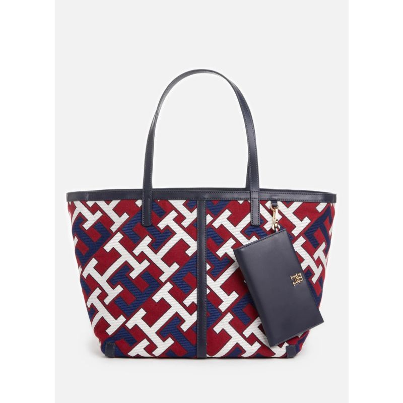 Tommy Hilfiger Heritage Heritage Tote Monogramă pentru femei geantă de umăr-01