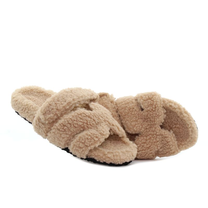 Yolera - Lazy bézs női papucs