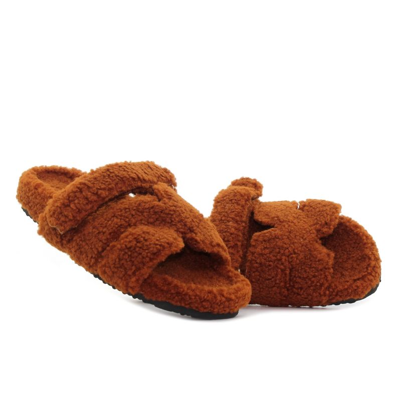 Yolera - Lazy barna női papucs