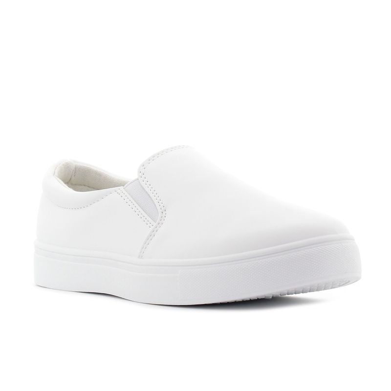 Yolera - Audrey fehér női bebújós cipő