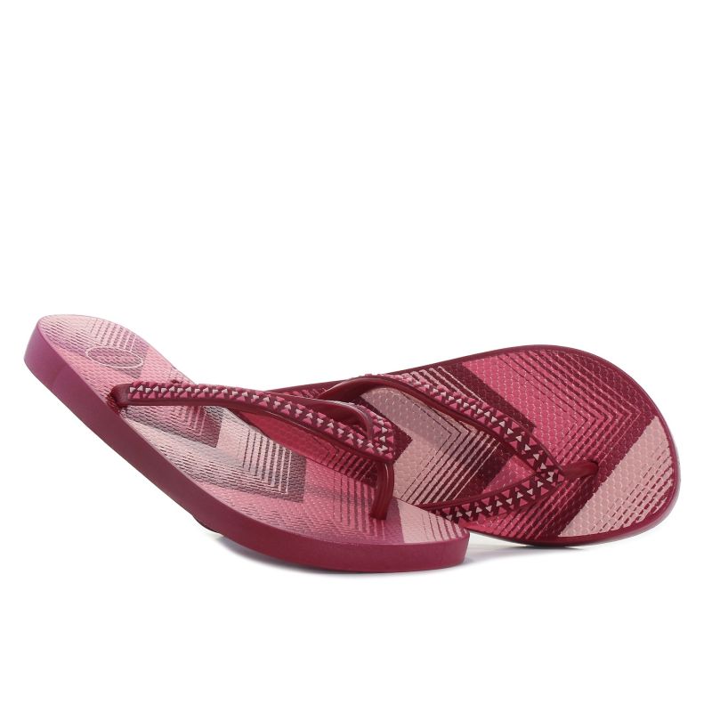 Luofu - Xanti burgundy papuci pentru femei-01