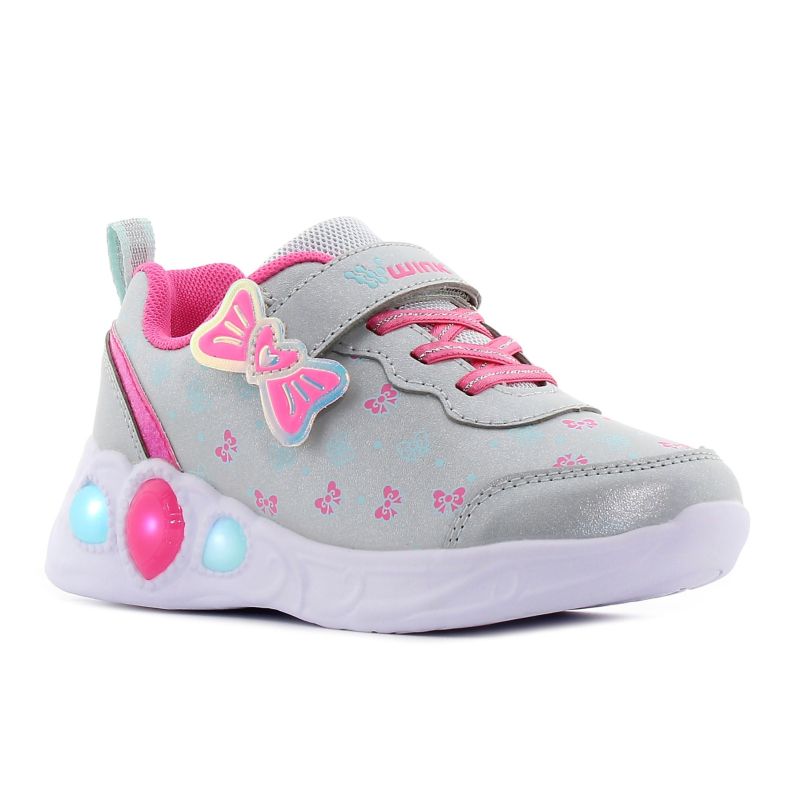 Wink - Milva villogó ezüst gyerek cipő