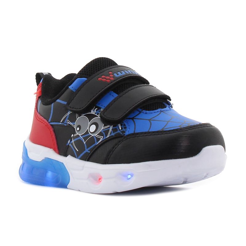 Wink - Vibor fekete villogó baba cipő