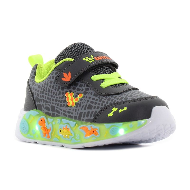 Wink - Upi szürke villogó baba cipő