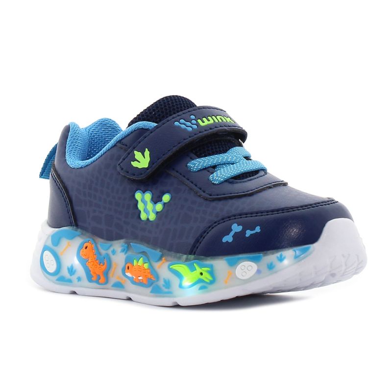 Wink - Upi sötétkék villogó baba cipő