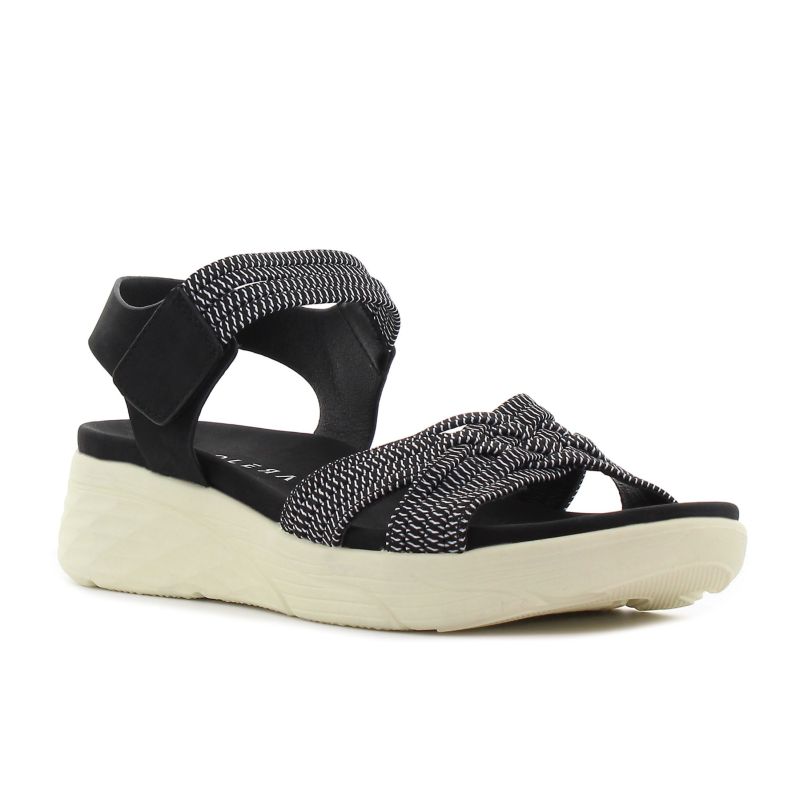 Yolera - Stacey fekete női szandál