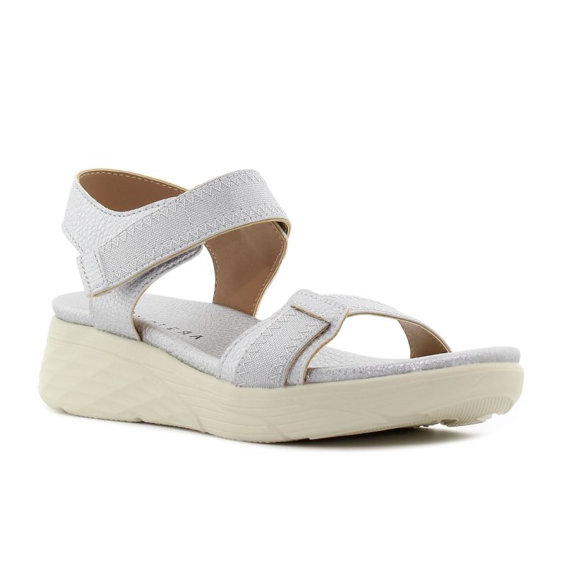 Yolera - Reina ezüst női szandál