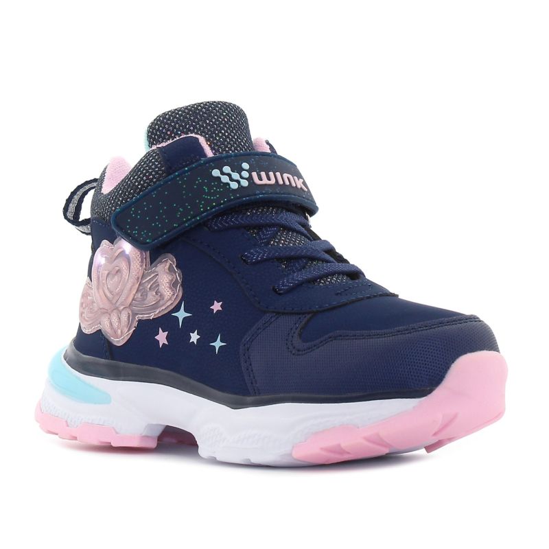 Wink - Rhea Cor villogó sötétkék baba cipő