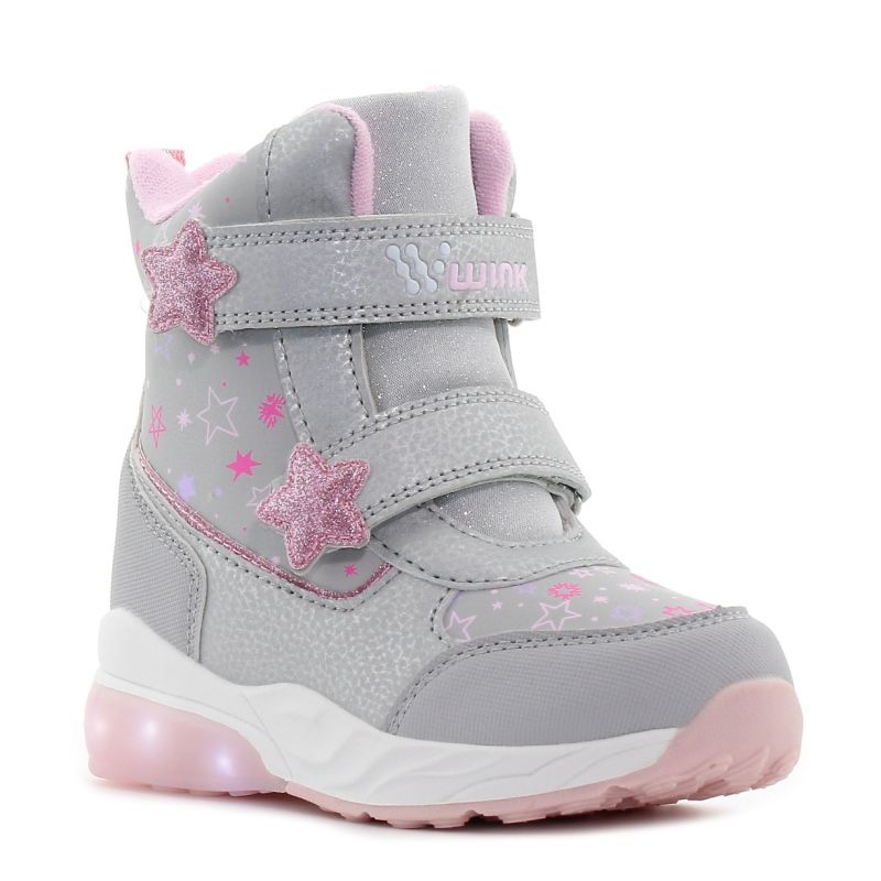 Wink - Mimas szürke villogó gyerek csizma