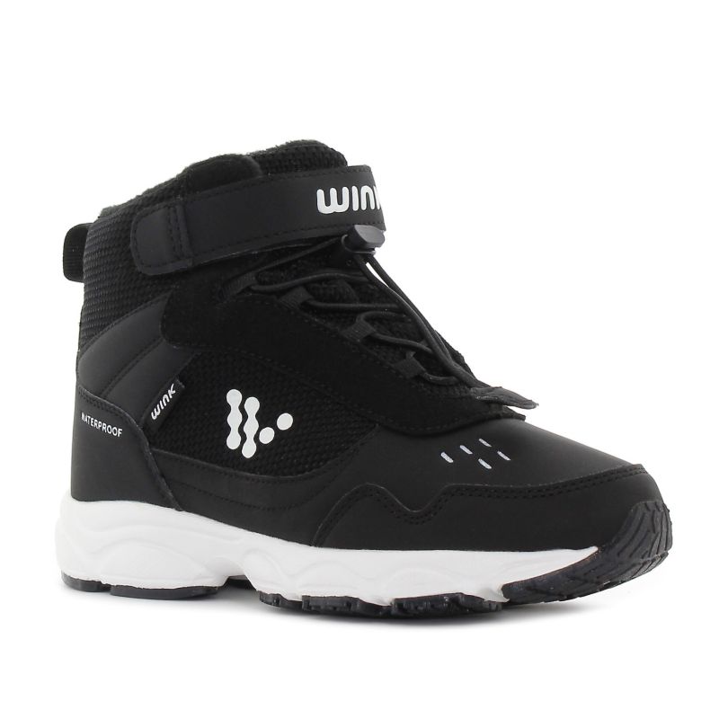 Wink - Bergi vízlepergető fekete gyerek cipő