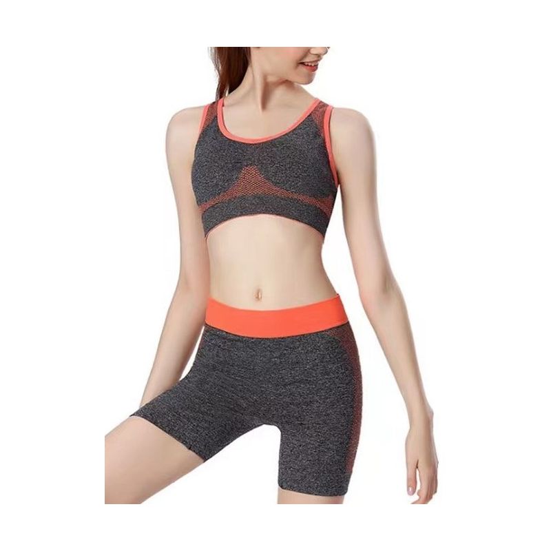 Borgo - set de fitness pentru femei portocaliu-01
