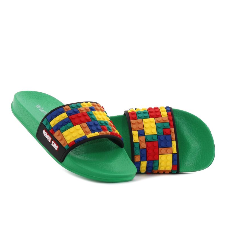 Wink - Impar zöld gyerek papucs