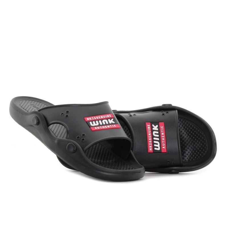 Wink - Authentic fekete férfi papucs