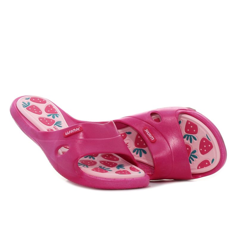Wink - Strawberry Life magenta gyerek papucs