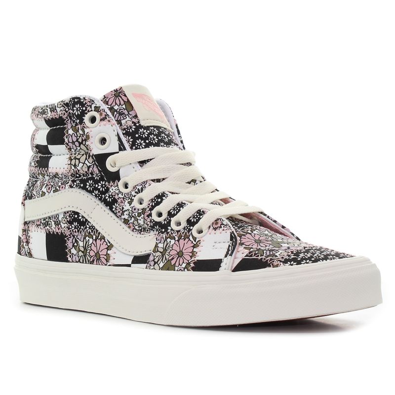 Vans Sk8-Hi florale imprimare femei pantofi-01