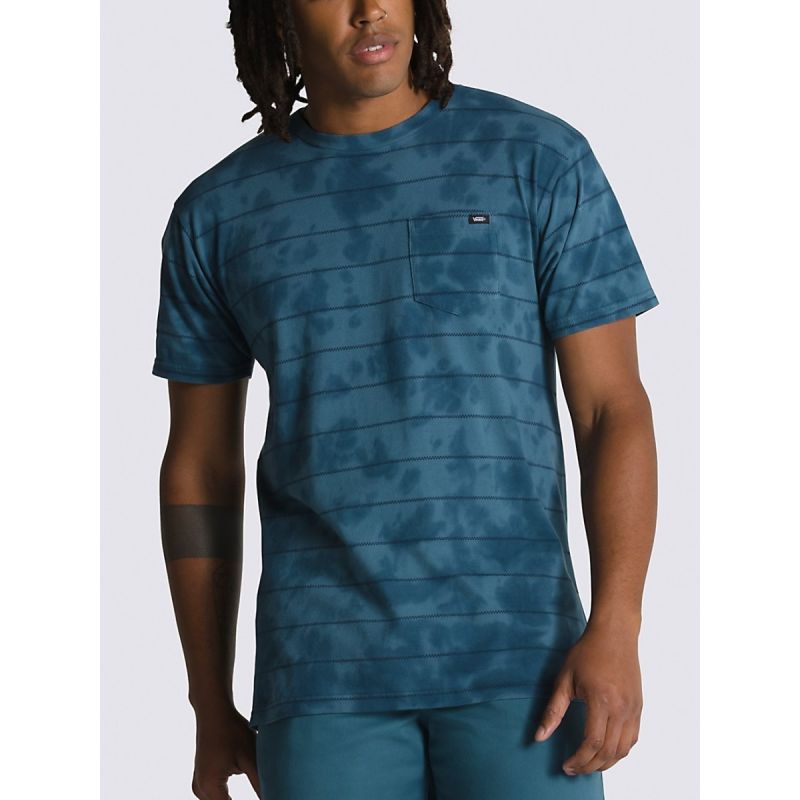 Vans Tiedye Checkerstripe bărbați cu mânecă scurtă-01