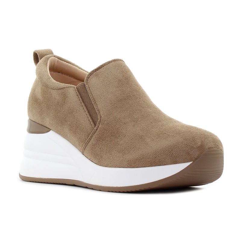 Yolera - Joen bézs női bebújós cipő