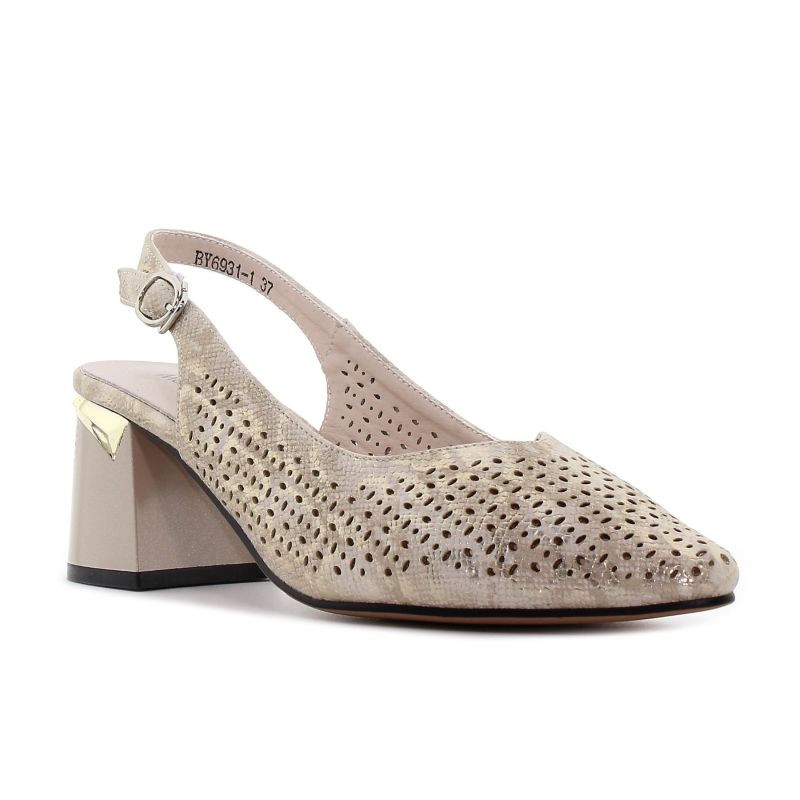 Yolera - Mia arany női magassarkú -BY6931-1