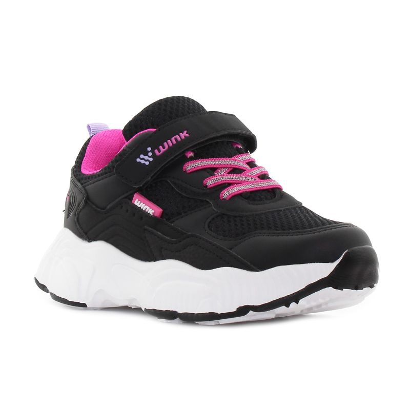 Wink - Rhidon fekete lány tépőzáras sneaker -FD61177-1GY