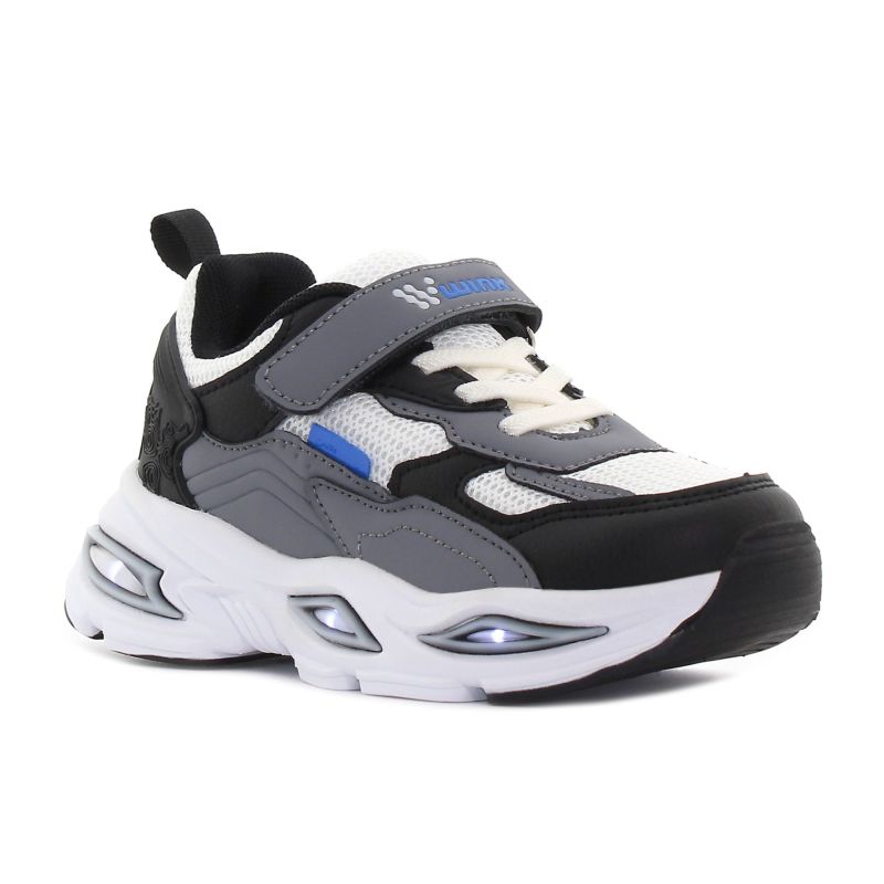 Wink - Arvik szürke fiú villogó sneaker -FE61023-1GY