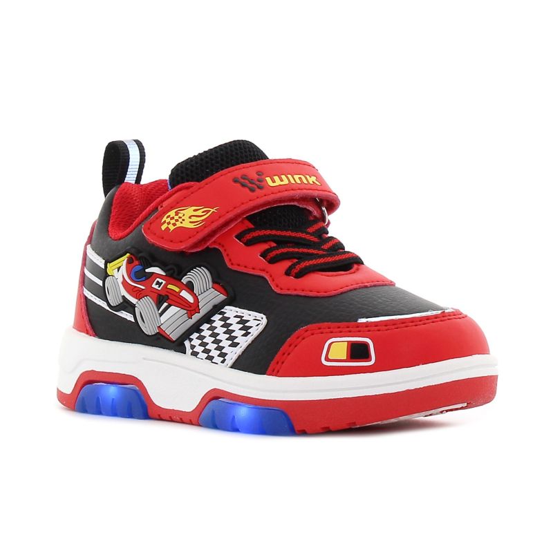 Wink - Durlan piros fiú baba sneaker