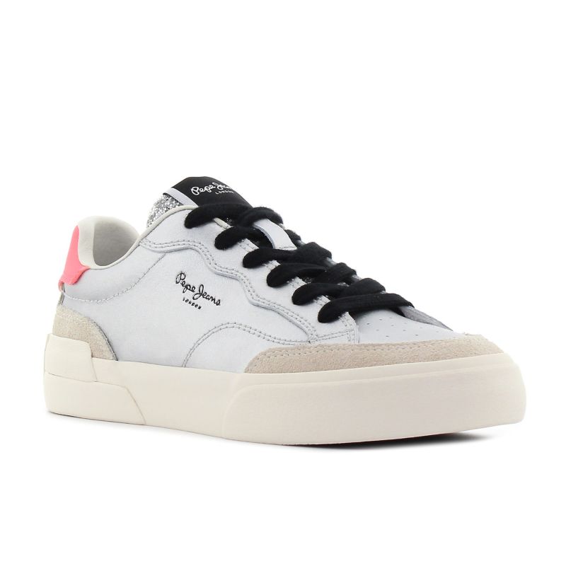 Pepe - Jeans Milan Glam ezüst női sneaker