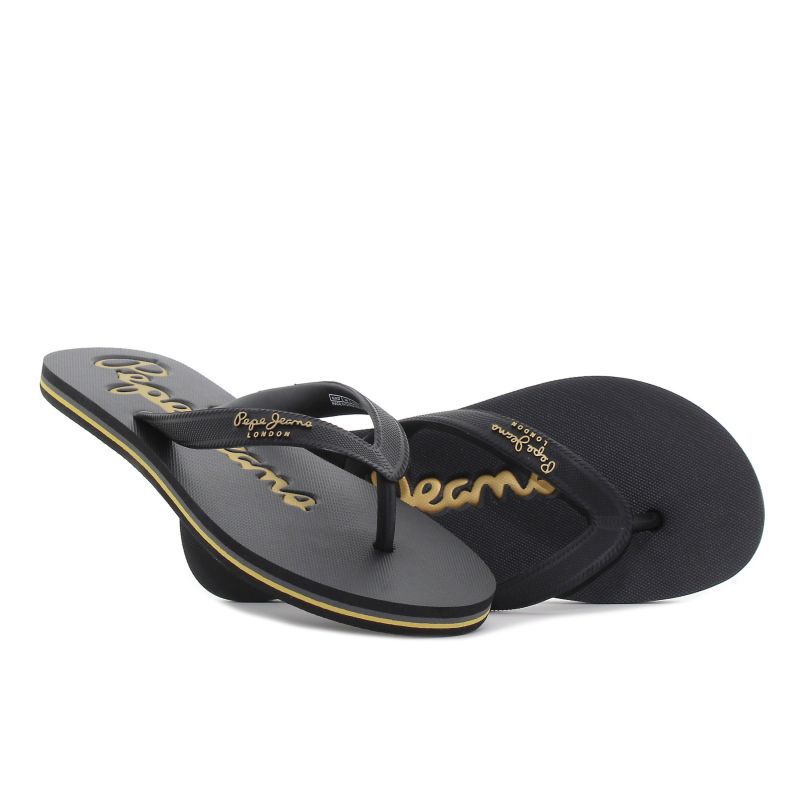Pepe - Jeans Bay Beach Sun fekete női papucs