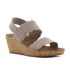 Skechers Beverlee - Timeless Touch bézs női éktalpú szandál
