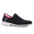 Skechers GO Walk Travel - Tahiti Sunset fekete női bebújós cipő