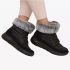 Skechers GO Walk Arch Fit - Winter Visit fekete női bokacsizma