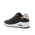 Skechers Uno - Shimmer Away fekete női cipő