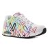 Skechers Uno - Spread The Love fehér női cipő