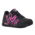 Skechers Uno - Dripping In Love fekete női cipő