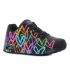 Skechers Uno - Highlight Love fekete női cipő