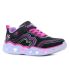 Skechers Heart Lights - Retro Hearts villogó fekete gyerek cipő
