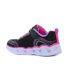 Skechers Heart Lights - Retro Hearts villogó fekete gyerek cipő