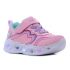 Skechers Heart Lights - Retro Hearts villogó rózsaszín baba cipő