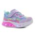 Skechers Flutter Heart Lights - Groovy Swirl villogó lila baba cipő