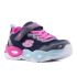Skechers S-Lights - Twisty Glow villogó fekete gyerek cipő
