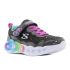 Skechers Infinite Heart Lights - Fresh Love villogó fekete gyerek cipő