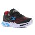 Skechers Flex - Glow Elite - Vorlo villogó fekete baba cipő