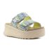 Hey Dude - Delray Slide Surf Baja zöld női platform papucs
