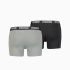 Puma Basic Boxer szürke-fekete 2db-os szett