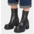 Calvin Klein Chunky Heeled Chelsea fekete női bokacsizma