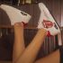 Skechers Uno - Rolling Stones fehér női cipő