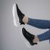 Skechers Bobs Sport Squad Waves - Still Wading fekete női cipő