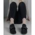 Skechers Slip-Ins - Bobs Sport Squad Chaos - Inspire Away fekete női bebújós cipő