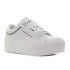 Calvin Klein Flatform+ Low Branded Laces platformos fehér női cipő